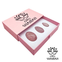 Charger l'image dans la galerie, Les Oeufs Yoni - (Set 3) En Quartz Rose Oeuf