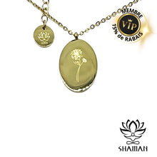 Charger l'image dans la galerie, Ma Fleur De Naissance Chrysanthème (Novembre)Plaqué Or 18K Pendentif Fleur Naissance Shaman
