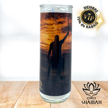 Charger l'image dans la galerie, Maintenant Je Me Choisi (Ciel Orangé) Lampion Shaman