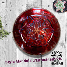 Charger l'image dans la galerie, Mi Celtic 10 Notes Rouge / Mandala Denracinement Tank Drum