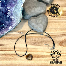 Charger l'image dans la galerie, Oeil De Tigre (Force) Collection Les Petits Coeurs Pendentifs Shaman