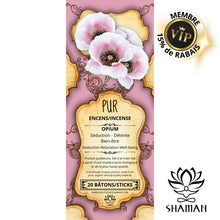 Charger l'image dans la galerie, Opium (Fleur / Flower) Encens Pur Shaman