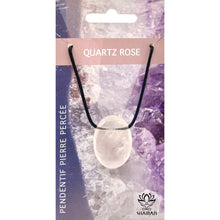 Charger l'image dans la galerie, Pendentif De Pierre Quartz Rose Pendentif