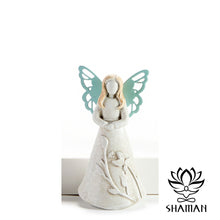 Charger l'image dans la galerie, Petite Figurine Dange (Anglais Seulement) Aqua Statuette