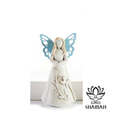 Charger l'image dans la galerie, Petite Figurine Dange (Anglais Seulement) Bleu Statuette