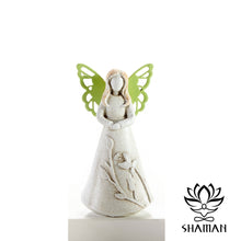 Charger l'image dans la galerie, Petite Figurine Dange (Anglais Seulement) Vert Statuette