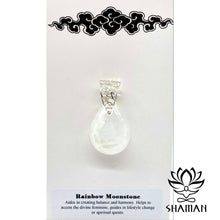 Charger l'image dans la galerie, Pierre De Lune Arc-En-Ciel 1 5 Cm L X 2 8 H Pendentif Pierre