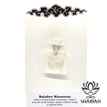 Charger l'image dans la galerie, Pierre De Lune Arc-En-Ciel 1 6 Cm L X 2 7 H Pendentif Pierre