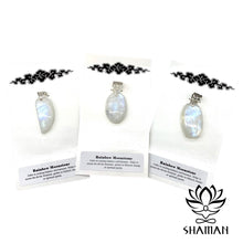 Charger l'image dans la galerie, Pierre De Lune Arc-En-Ciel Pendentif Pierre