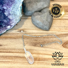 Charger l'image dans la galerie, Quartz Brute Avec Cage Sur Chaine Pendentifs Shaman