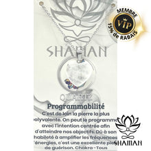 Charger l'image dans la galerie, Quartz Coeur Sur Chaine Pendentifs Shaman