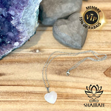 Charger l'image dans la galerie, Quartz Coeur Sur Chaine Pendentifs Shaman