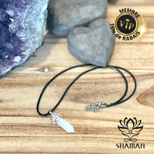 Charger l'image dans la galerie, Quartz Double Pointe Sur Cordelette Pendentifs Shaman
