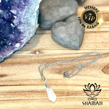 Charger l'image dans la galerie, Quartz En Pointe De Diamant Sur Chaine Pendentifs Shaman