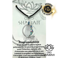 Charger l'image dans la galerie, Quartz En Pointe De Diamant Sur Cordelette Pendentifs Shaman