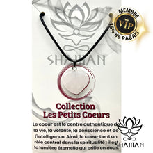 Charger l'image dans la galerie, Quartz Rose Collection Les Petits Coeurs Pendentifs Shaman