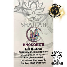 Charger l'image dans la galerie, Rhodonite Double Pointe Sur Chaine Pendentifs Shaman