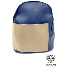 Charger l'image dans la galerie, Sallie Sac À Dos Beige/bleu Marin A Main