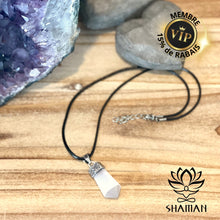 Charger l'image dans la galerie, Sélénite Sur Cordelette Pendentifs Shaman