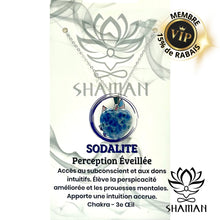 Charger l'image dans la galerie, Sodalite Coeur Sur Chaine Pendentifs Shaman