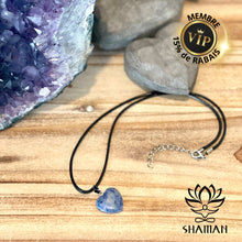 Charger l'image dans la galerie, Sodalite Coeur Sur Cordelette Pendentifs Shaman