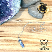 Charger l'image dans la galerie, Sodalite Double Pointe Sur Chaine Pendentifs Shaman