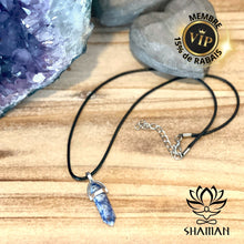 Charger l'image dans la galerie, Sodalite Double Pointe Sur Cordelette Pendentifs Shaman