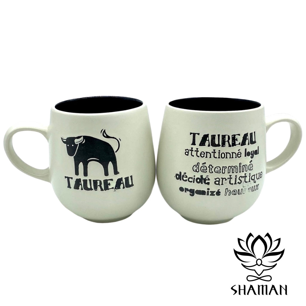 Mug Taureau - Tasse à Café Personnalisée Signe Du Zodiaque, 325 Ml, Fabrication Française