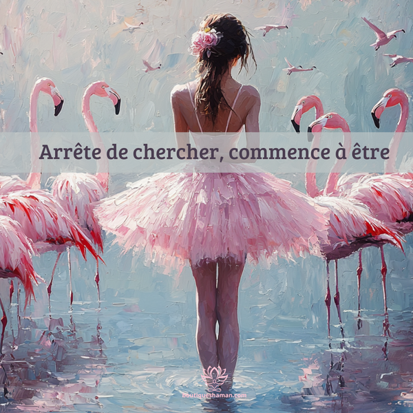 Arrête de chercher, commence à être