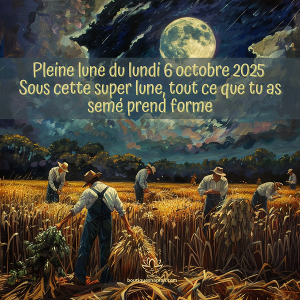 Pleine lune du lundi 6 octobre 2025  Sous cette super lune, tout ce que tu as semé prend forme