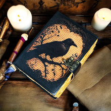 Charger l&#39;image dans la galerie, Le Corbeau Carnet en cuir

