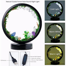 Charger l&#39;image dans la galerie, Lampe en cristal de quartz – Style Forêt (ronde)
