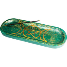 Charger l&#39;image dans la galerie, BRULE ENCENS  en BOIS OVAL PENTALCE 4″X11″
