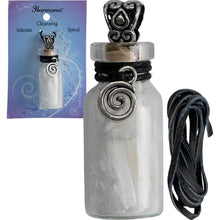 Charger l&#39;image dans la galerie, COLLIER BOUTEILLE AVEC SELENITE ET SPIRALE
