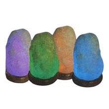 Charger l&#39;image dans la galerie, Petite Lampe de sel blanc de l&#39;Himalaya avec USB
