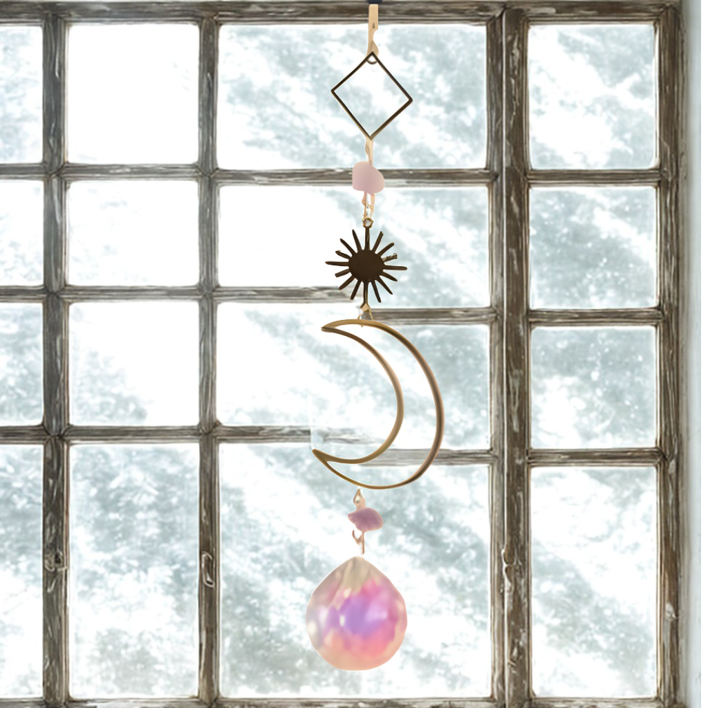 Lune  et Améthyste  (Capteur Solaire)