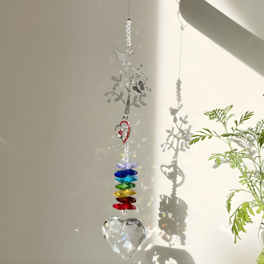 Coeur et oiseau  (Capteur Solaire)