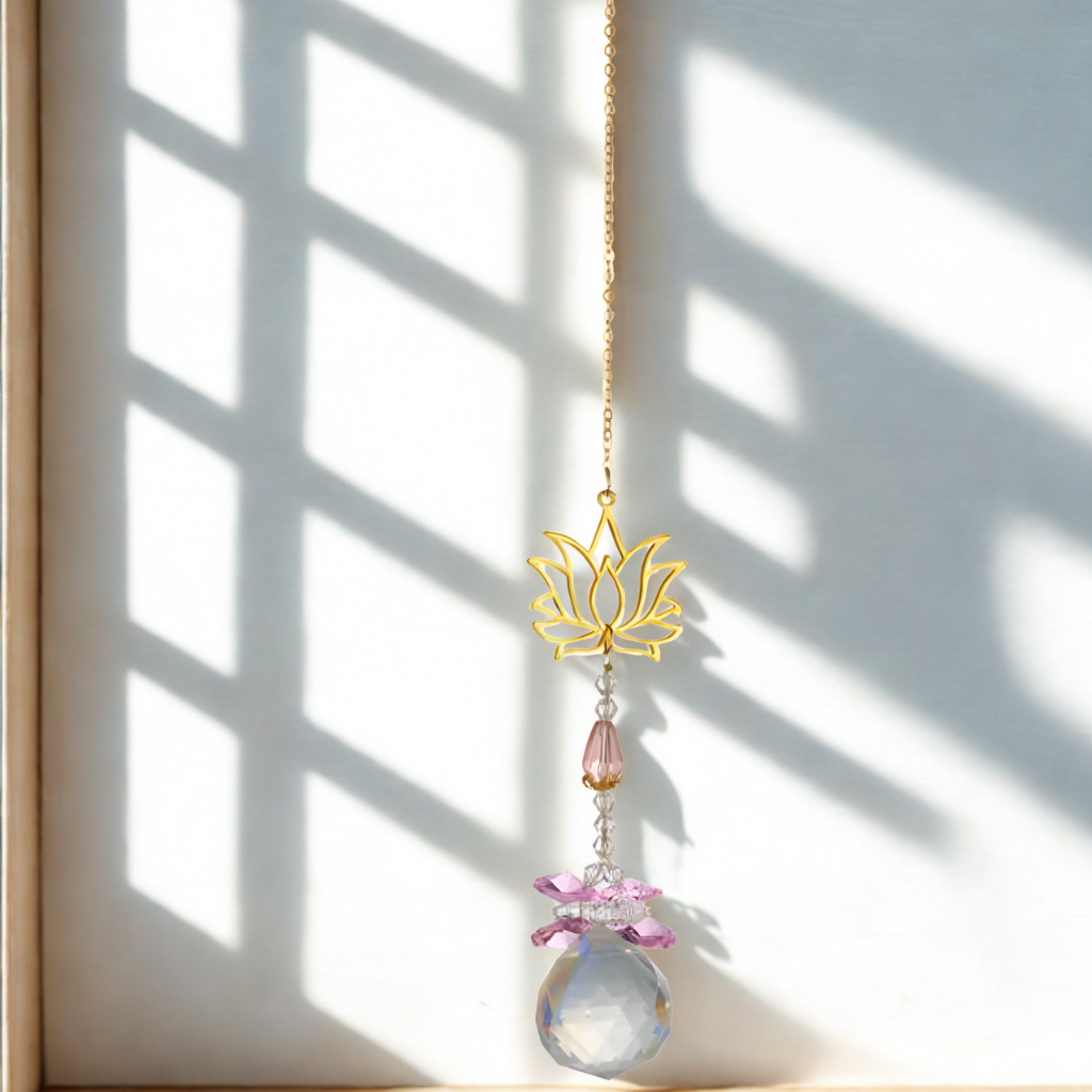 Fleur de Lotus (Rose) (Capteur Solaire)