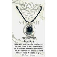 Hématite Forme Variée  sur Cordelette