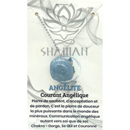 Angélite  Forme Variée sur Chaine