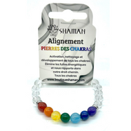 Chakras et  Quartz Clair (Bracelet)
