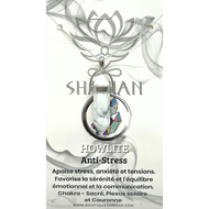 Howlite Double Pointe sur Chaine