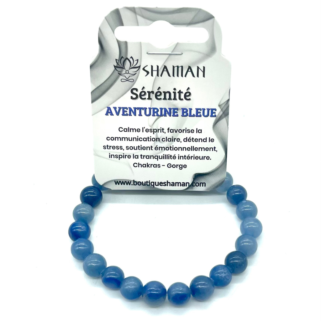 Bracelet en Aventurine Bleu