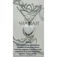 Jade Blanc Coeur sur Chaine