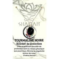 Tourmaline Noir Forme Variée sur Chaine