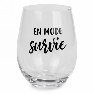 Verre à vin sans pied - En mode Survie