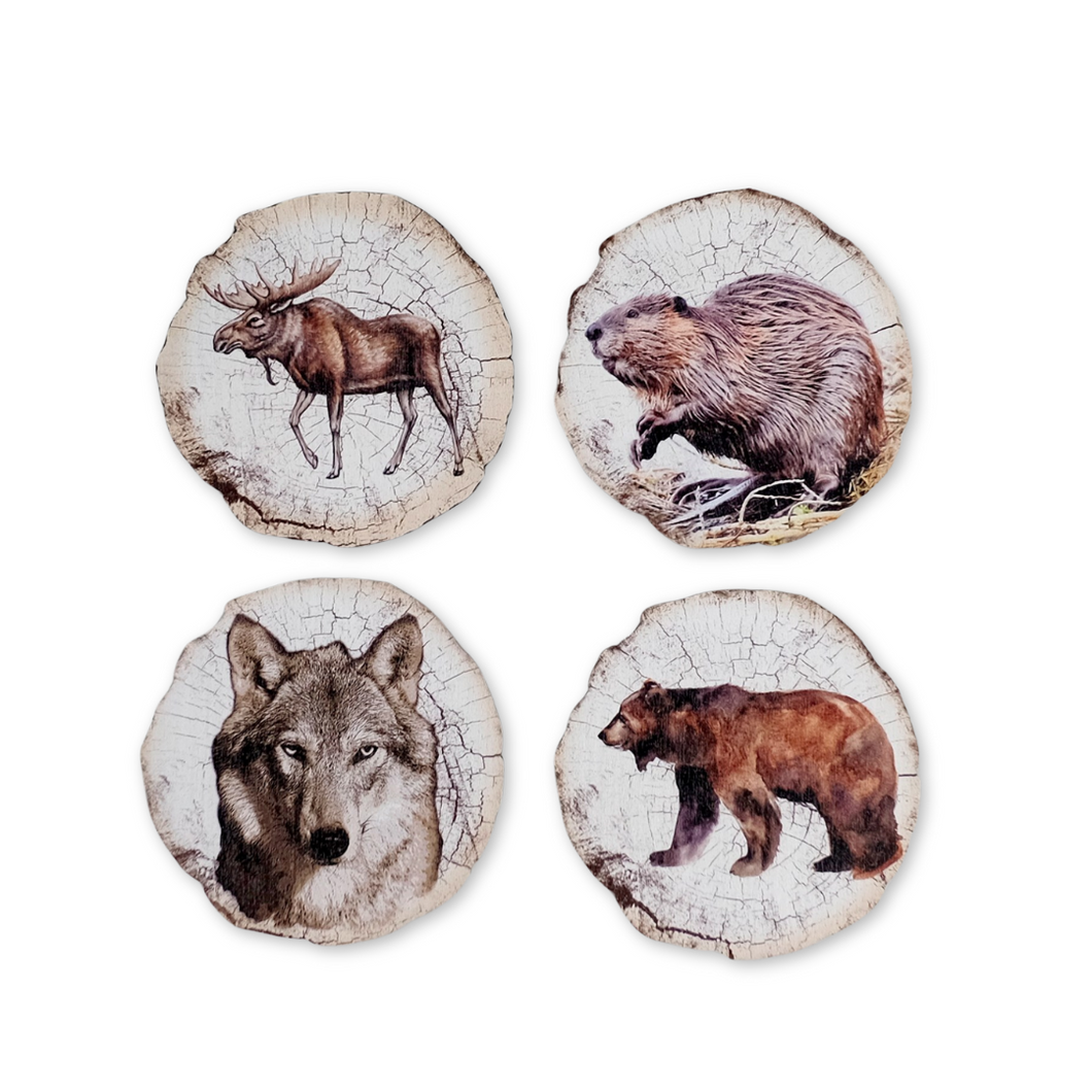 ENSEMBLE DE SOUS-VERRES ANIMAUX