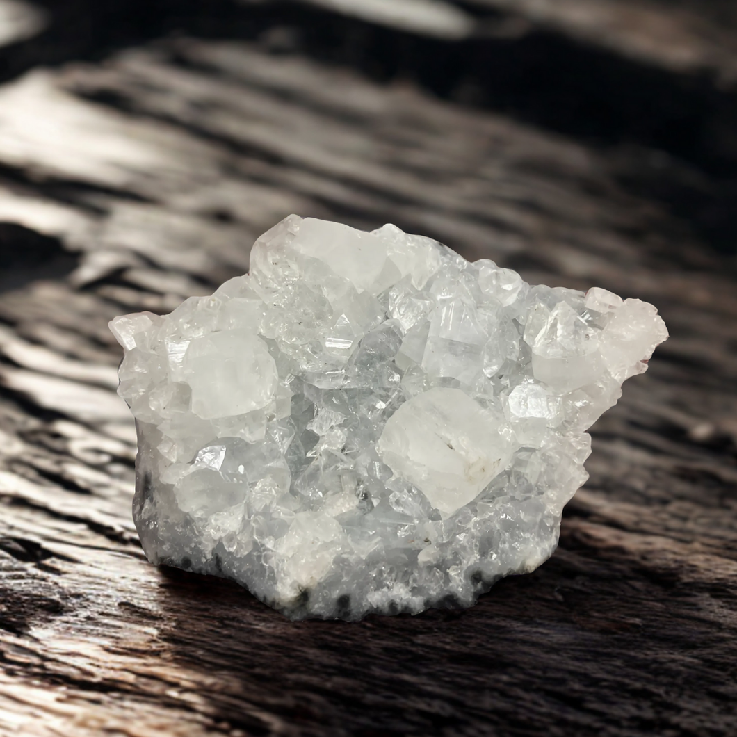 Apophyllite sur Calcédoine (2)