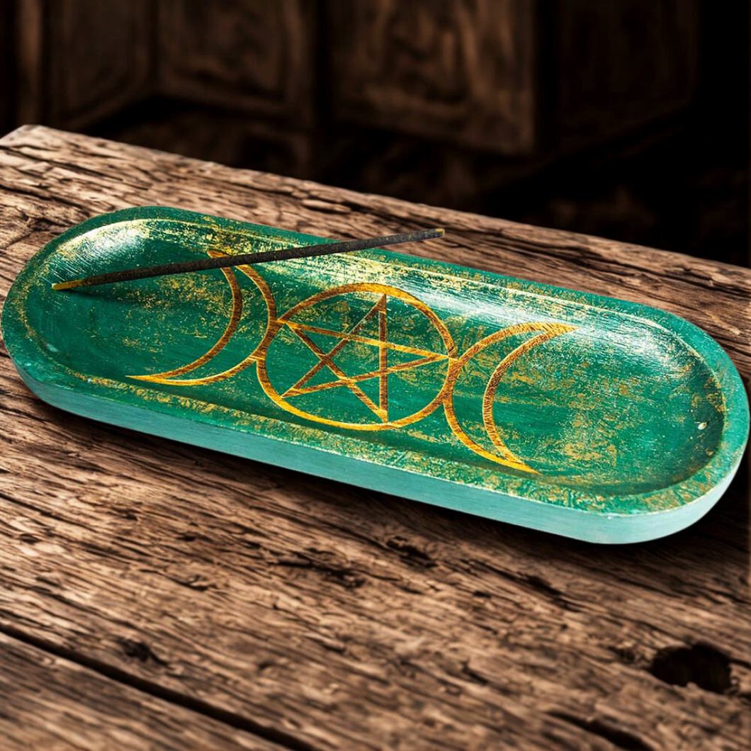 BRULE ENCENS  en BOIS OVAL PENTALCE 4″X11″