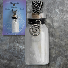 Charger l&#39;image dans la galerie, COLLIER BOUTEILLE AVEC SELENITE ET SPIRALE
